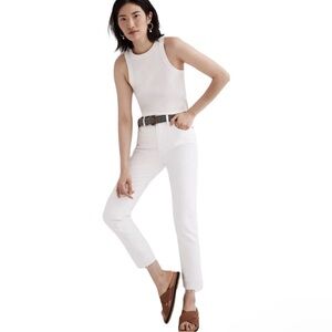 Madewell White The Perfect Vintage Crop Size 28 ⭐️